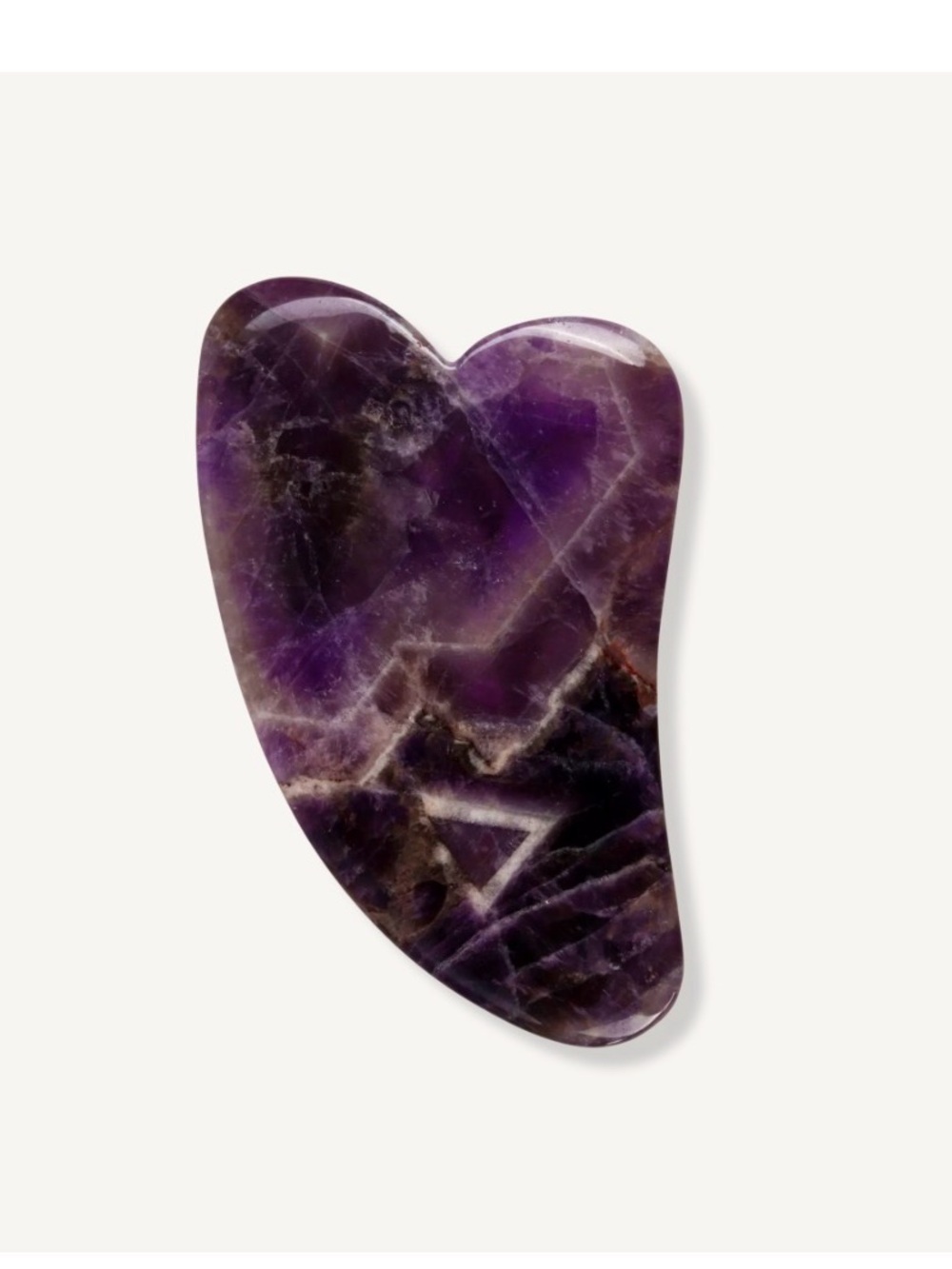 Genuine Crystal Gua Sha- Chemical Free Amethyst